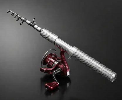 Carbon PocketRod canne à pêche télescopique en fibre de carbone 180 cm