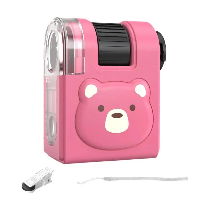 Microscope éducatif portable avec support de téléphone pour enfants