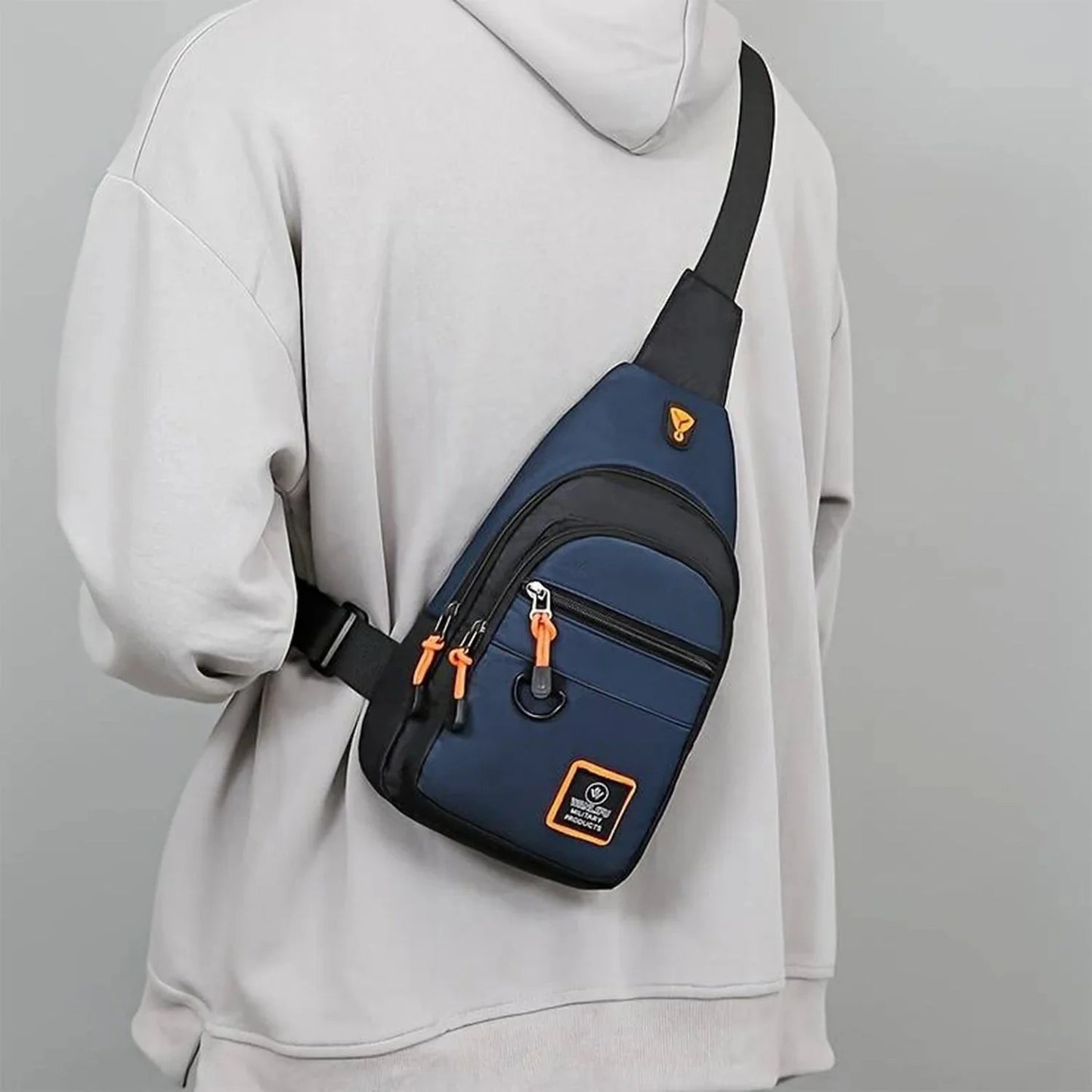 Sac bandoulière imperméable à plusieurs compartiments