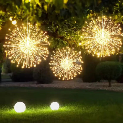 Lampes solaires d'artifice – Éclairage de jardin chaleureux