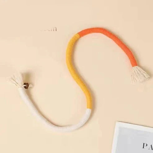 Jouet en corde à mâcher pour chat