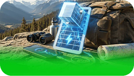 Chargeur solaire portable intelligent