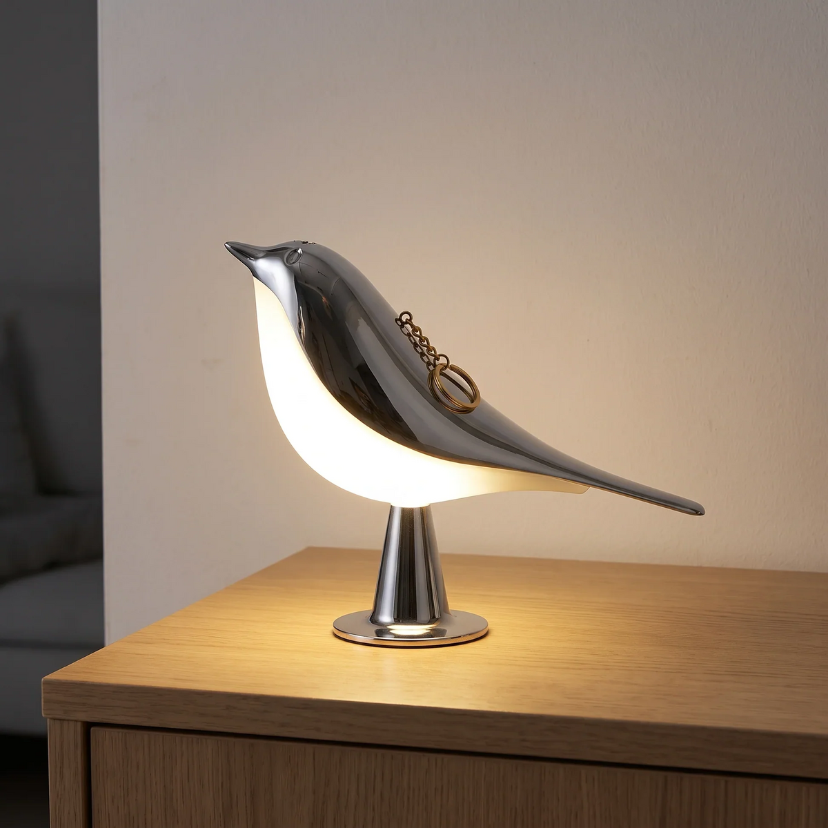 Lampe oiseau sans fil Cora avec variateur tactile