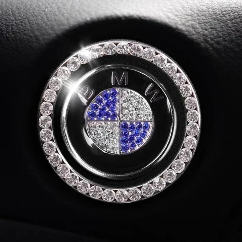 Anneau en strass pour bouton de démarrage de voiture
