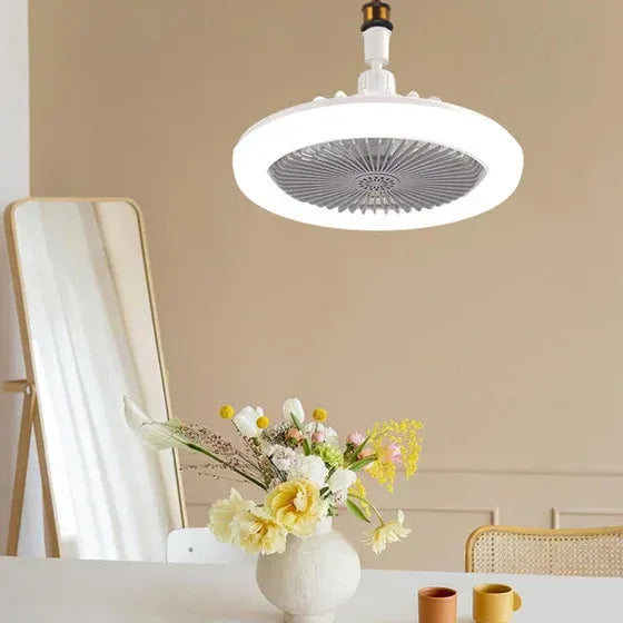 Ventilateur de plafond 2 en 1 avec lampe LED et télécommande