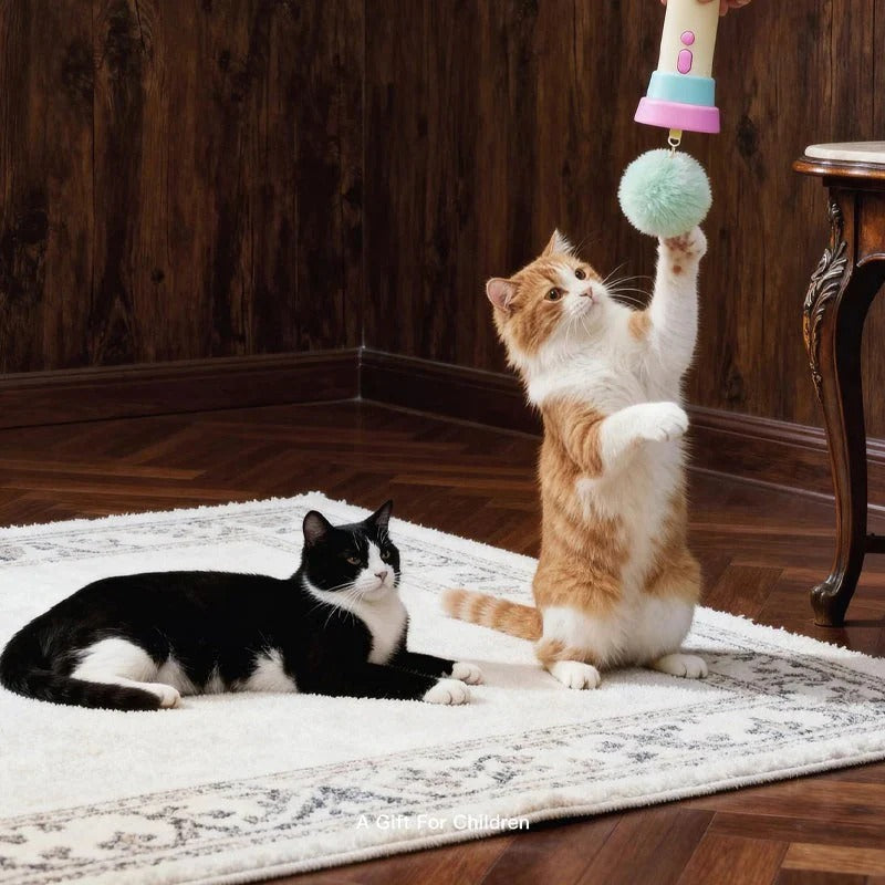 Lanceur automatique de jouets pour chats active sans effort un plaisir de jeu interactif
