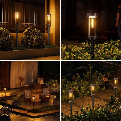 Éclairage Solaire pour Jardin – Design Rétro, 12 à 14 Heures d'Éclairage & Étanchéité IP65
