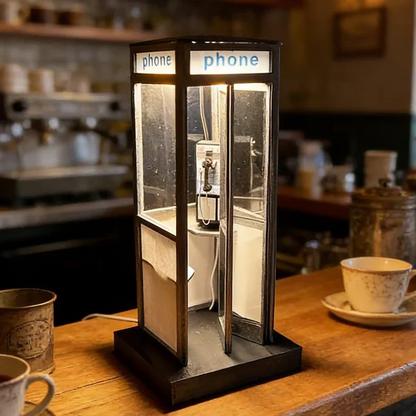 Lampe cabine téléphonique rétro