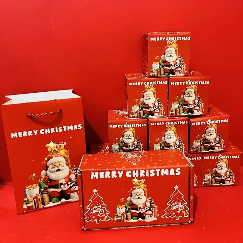 Boîte cadeau de Noël pop-up à effet explosion avec 25 petites boîtes surprises