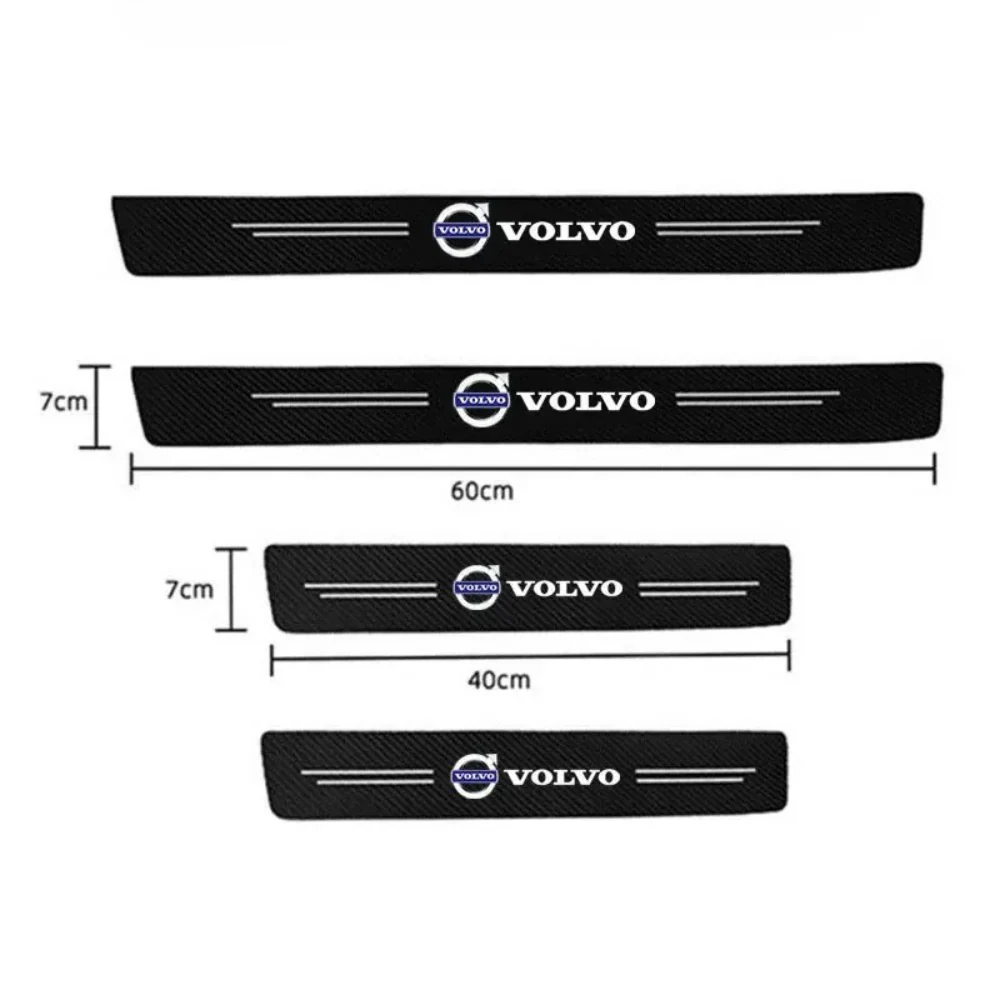 Lot de 4 protections de seuil de porte pour voiture