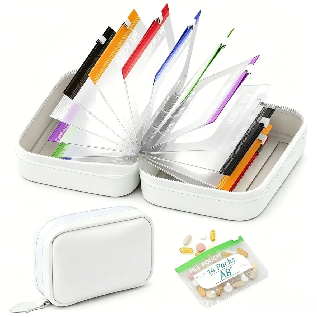 Pochettes étanches pour médicaments avec code couleur
