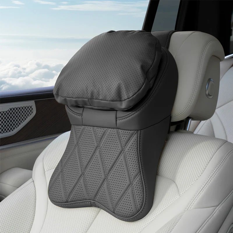 Appuie-tête de voiture en cuir PU de qualité aéronautique