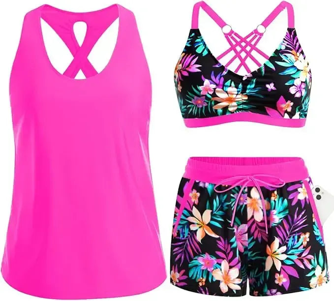 Ensemble Tankini Effet Ventre Plat