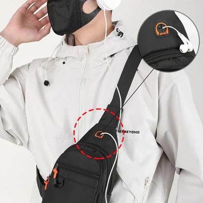 Sac bandoulière imperméable à plusieurs compartiments