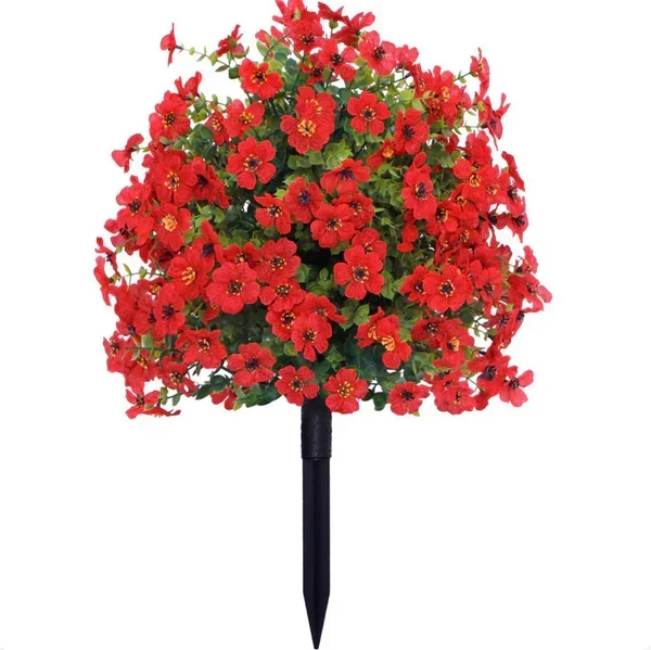 FloraLux fleurs artificielles résistantes aux intempéries pour entrée et terrasse
