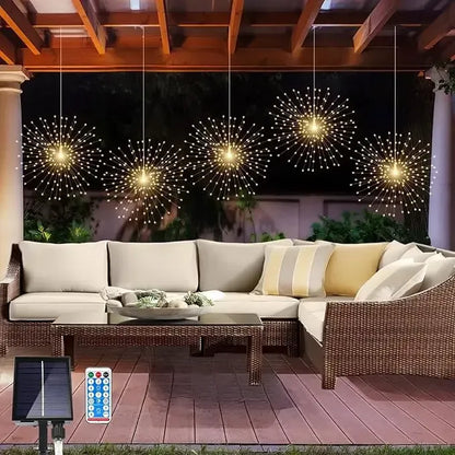 Lampes solaires d'artifice – Éclairage de jardin chaleureux