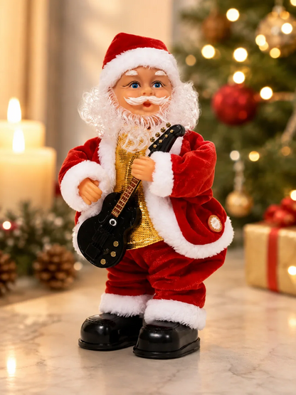 Père Noël dansant avec musique