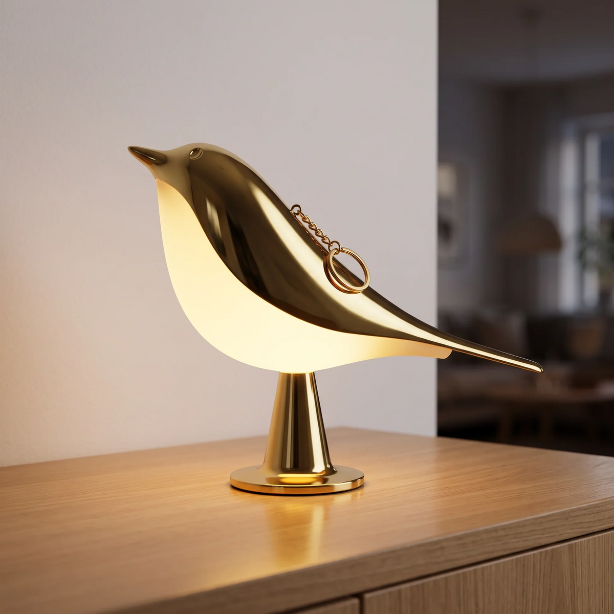 Lampe oiseau sans fil Cora avec variateur tactile