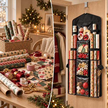Organisateur suspendu Wrap Ready pour emballage cadeau