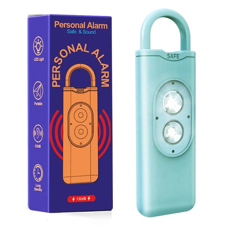 Alarme personnelle rechargeable avec lampe de poche et sirène de 130 dB