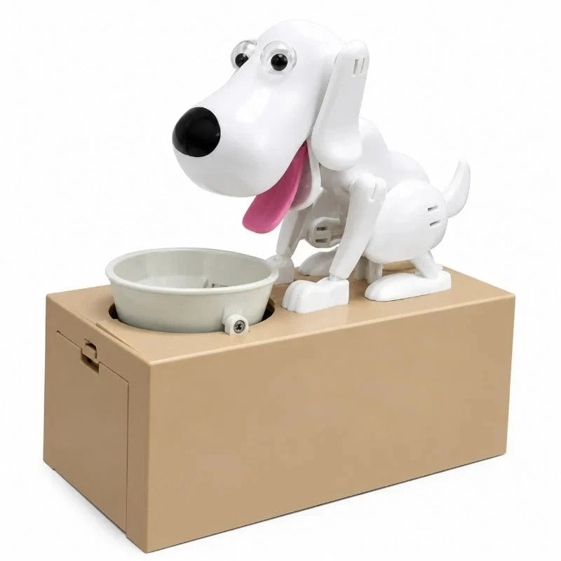Tirelire chien robot électronique pour enfants