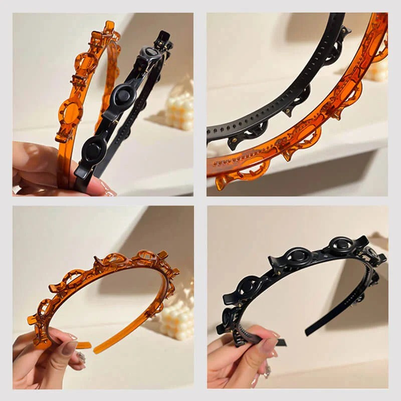Bandeau Tressé avec Pince à Cheveux