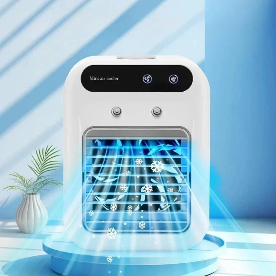 Rafraîchisseur d’Air Portable 3-en-1 avec Refroidissement Sans Fil et Air Frais