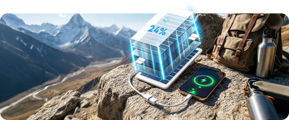 Chargeur solaire portable intelligent