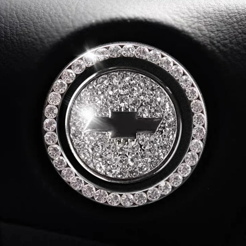 Anneau en strass pour bouton de démarrage de voiture