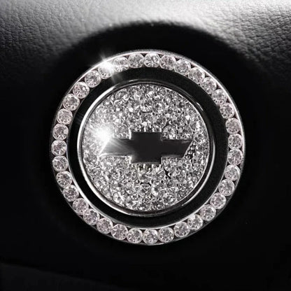 Anneau en strass pour bouton de démarrage de voiture