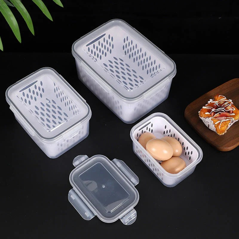 Boîte de conservation de fruits avec passoire amovible – pour rincer et éviter le ramollissement