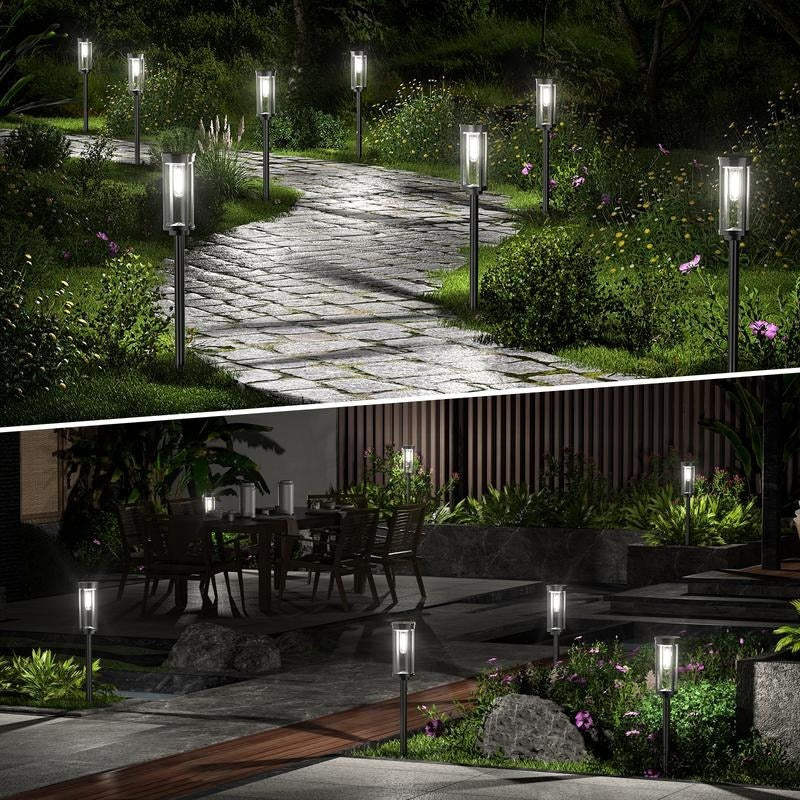 Éclairage Solaire pour Jardin – Design Rétro, 12 à 14 Heures d'Éclairage & Étanchéité IP65
