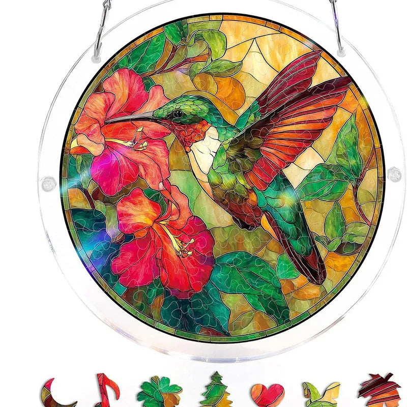 Puzzle Suspendu en Acrylique avec Attrape-Soleil de 83 Pièces
