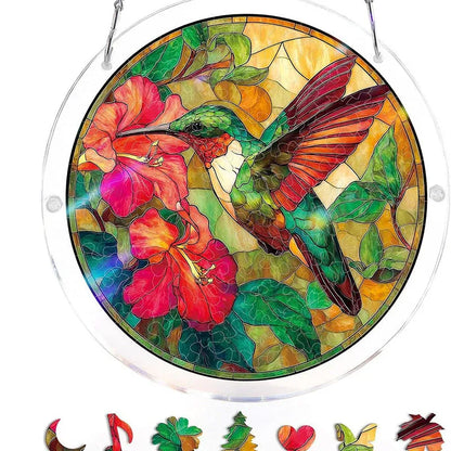 Puzzle Suspendu en Acrylique avec Attrape-Soleil de 83 Pièces