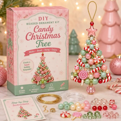 Ornement de sapin de Noël DIY avec perles