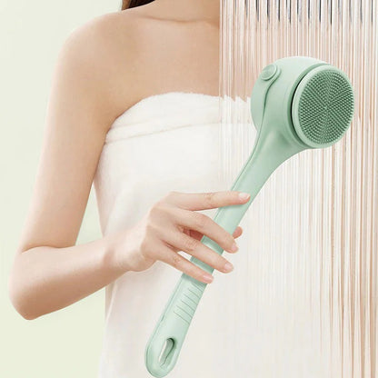 Brosse de bain électrique exfoliante à long manche avec moteur puissant pour un nettoyage en profondeur