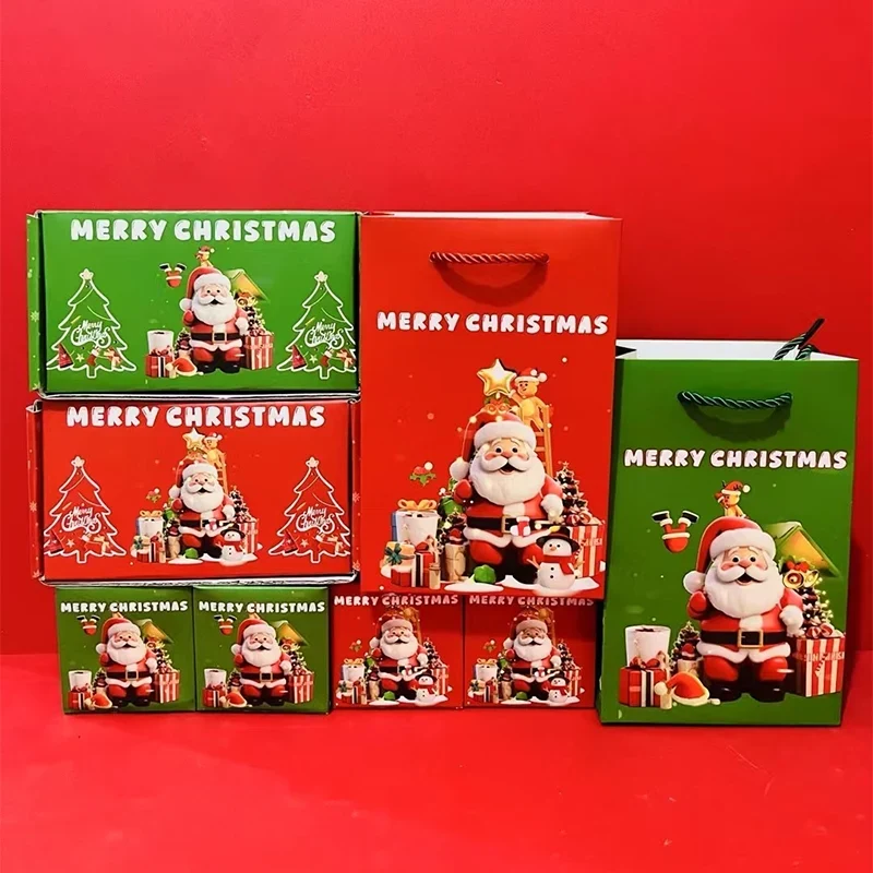 Boîte cadeau de Noël pop-up à effet explosion avec 25 petites boîtes surprises