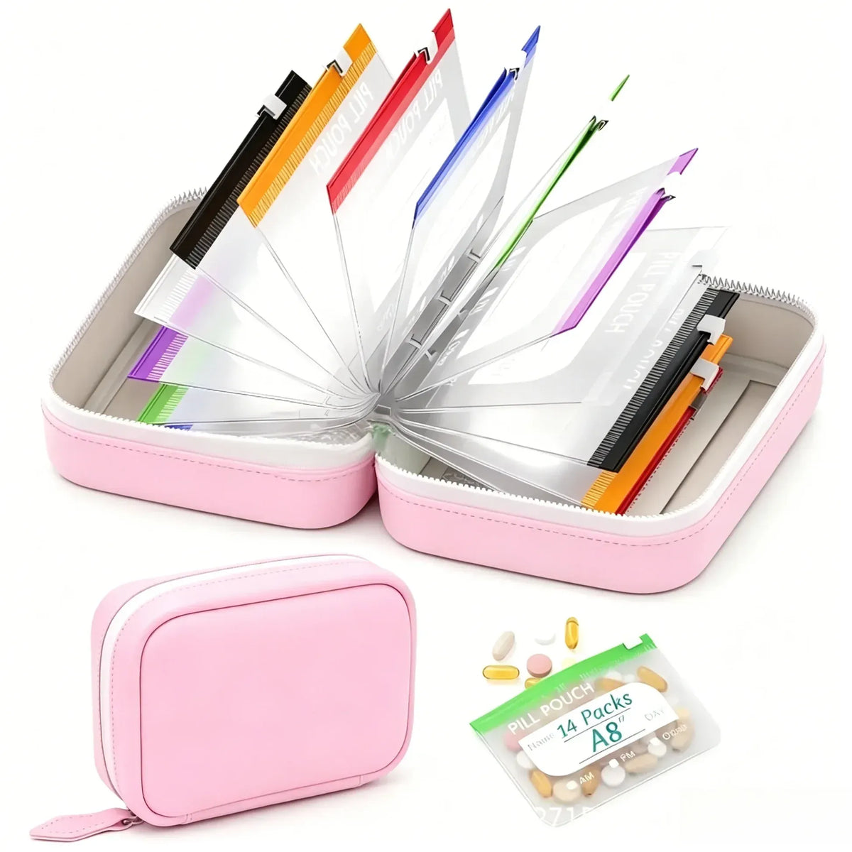Pochettes étanches pour médicaments avec code couleur