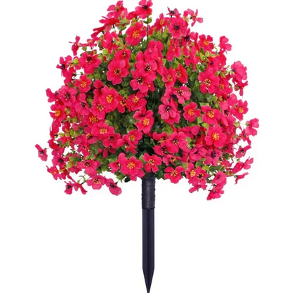 FloraLux fleurs artificielles résistantes aux intempéries pour entrée et terrasse