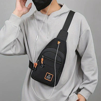 Sac bandoulière imperméable à plusieurs compartiments