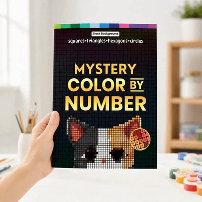 Livre de coloriage Mystery Mosaics par numéros
