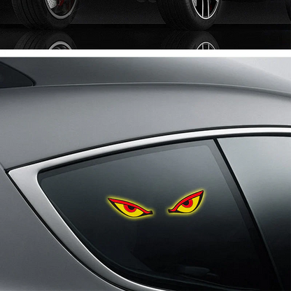 Fräcka solcellsdrivna LED demon eyes