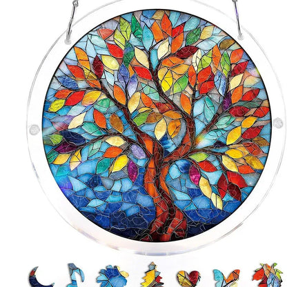 Puzzle Suspendu en Acrylique avec Attrape-Soleil de 83 Pièces