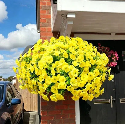 Bouquet de pétunias artificiels résistant aux UV
