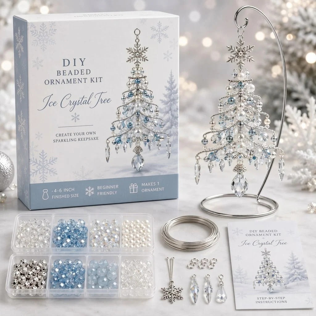 Ornement de sapin de Noël DIY avec perles