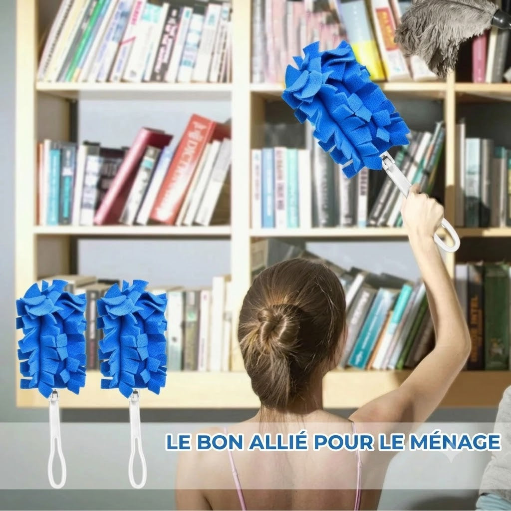 Lot de chiffons à poussière réutilisables en polaire