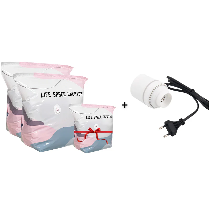 Sacs sous vide sans pompe