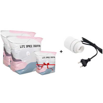 Sacs sous vide sans pompe