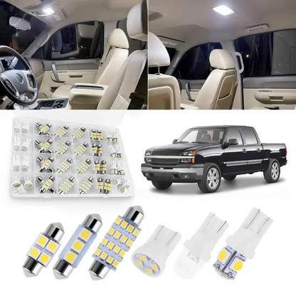 Kit d'Éclairage Intérieur LED pour Voiture 42 Pièces