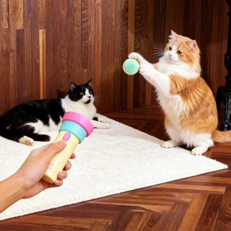 Lanceur automatique de jouets pour chats active sans effort un plaisir de jeu interactif
